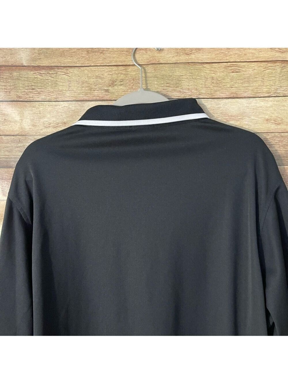Vintage Lacoste Sport Mens Polo Andy Roddick Shirt Black with White Trim 3XL 9 - Picture 7 of 8